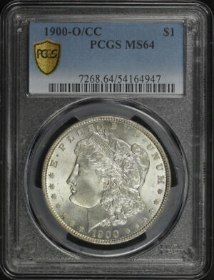 Obverse of this 1900-O/CC Morgan Dollar PCGS MS-64