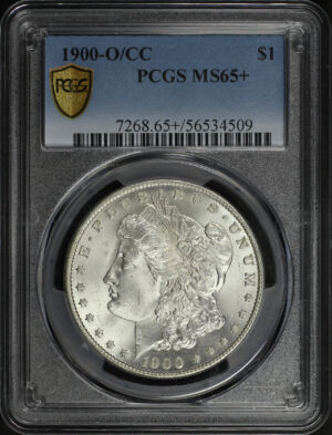 Obverse of this 1900-O/CC Morgan Dollar PCGS MS-65+