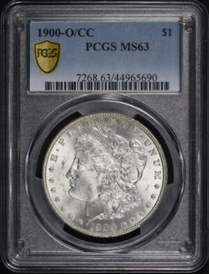 Obverse of this 1900-O/CC Morgan Dollar PCGS MS-63