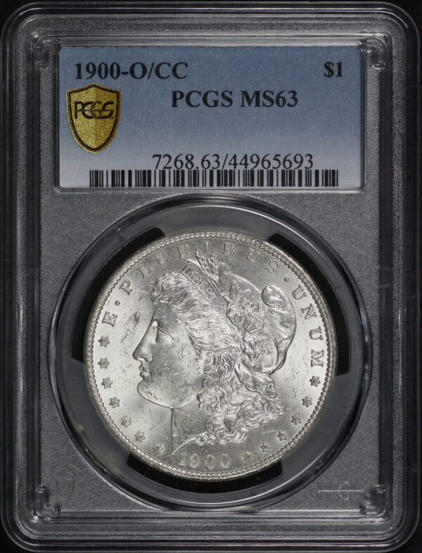 Obverse of this 1900-O/CC Morgan Dollar PCGS MS-63