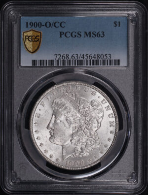 Obverse of this 1900-O/CC Morgan Dollar PCGS MS-63