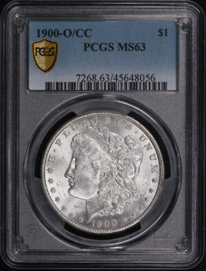 Obverse of this 1900-O/CC Morgan Dollar PCGS MS-63