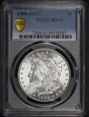 Obverse of this 1900-O/CC Morgan Dollar PCGS MS-63