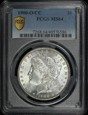 Obverse of this 1900-O/CC Morgan Dollar PCGS MS-64