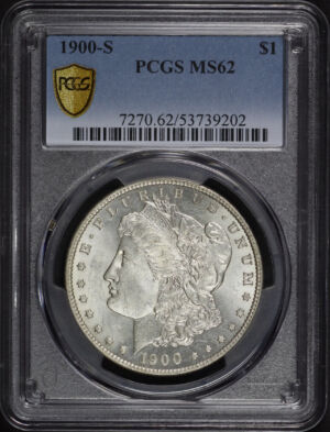 Obverse of this 1900-S Morgan Dollar PCGS MS-62