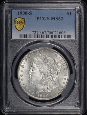 Obverse of this 1900-S Morgan Dollar PCGS MS-62