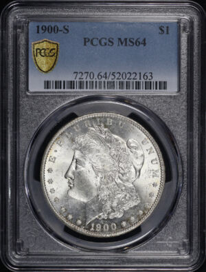 Obverse of this 1900-S Morgan Dollar PCGS MS-64
