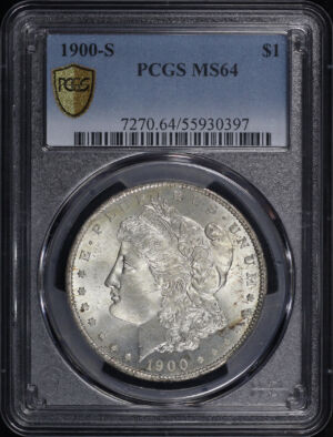 Obverse of this 1900-S Morgan Dollar PCGS MS-64