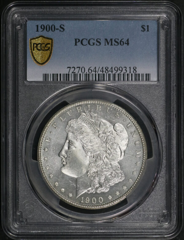 Obverse of this 1900-S Morgan Dollar PCGS MS-64