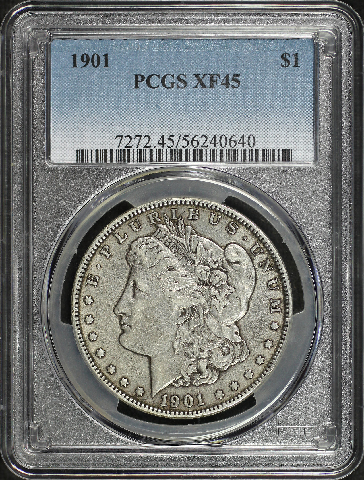 Obverse of this 1901 Morgan Dollar PCGS XF-45