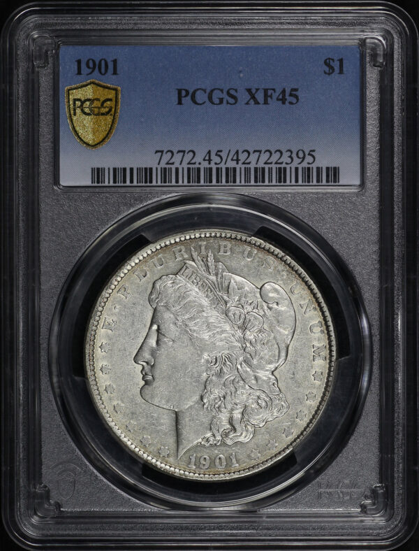 Obverse of this 1901 Morgan Dollar PCGS XF-45