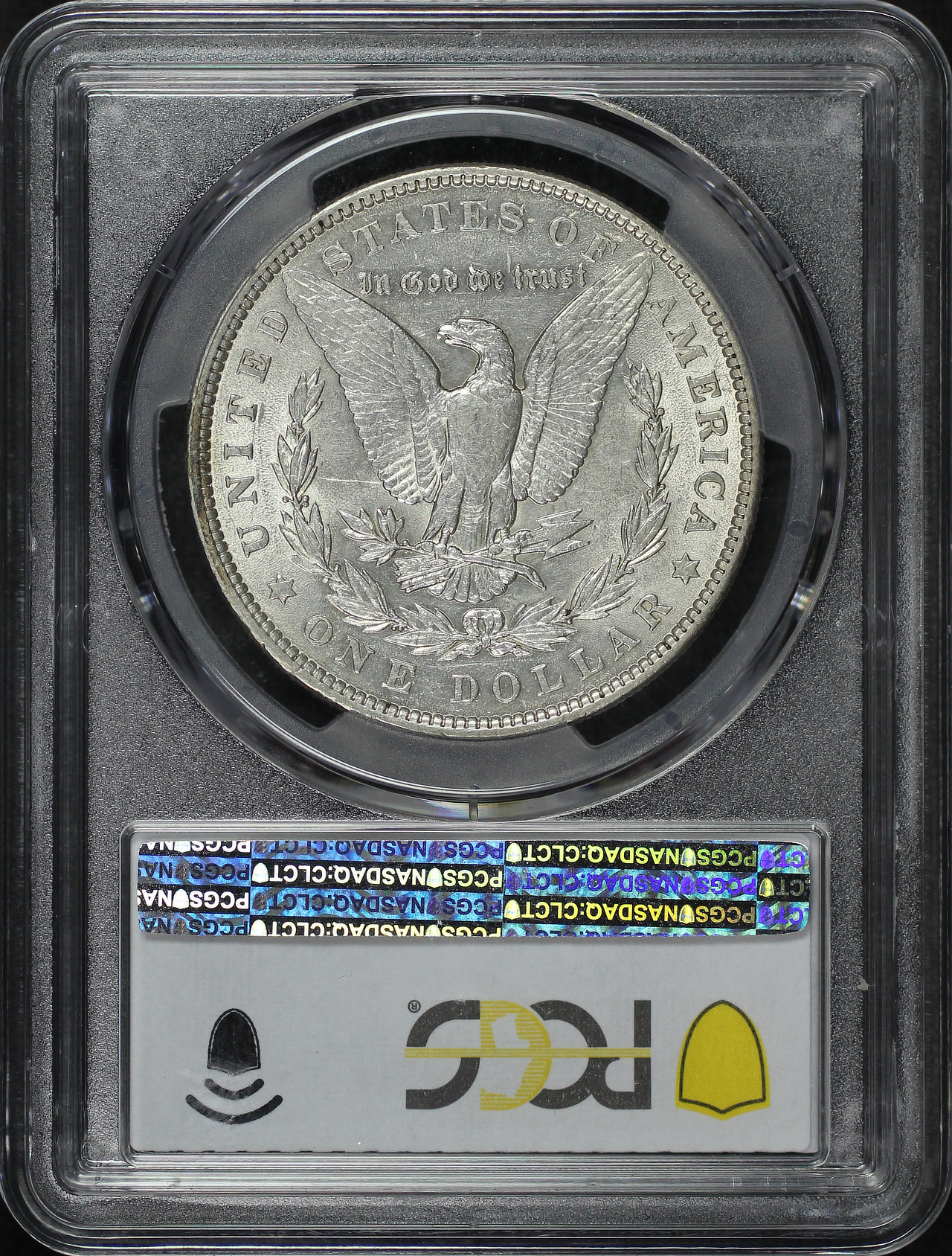 Reverse of this 1901 Morgan Dollar PCGS AU-50
