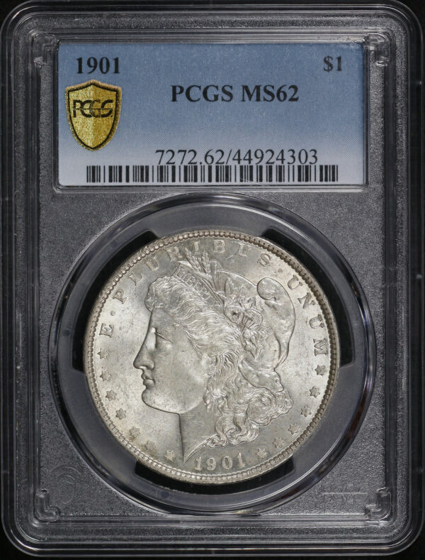 Obverse of this 1901 Morgan Dollar PCGS MS-62