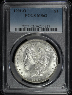 Obverse of this 1901-O Morgan Dollar PCGS MS-62
