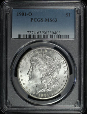 Obverse of this 1901-O Morgan Dollar PCGS MS-63