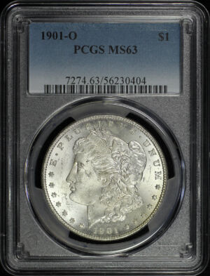 Obverse of this 1901-O Morgan Dollar PCGS MS-63