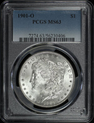 Obverse of this 1901-O Morgan Dollar PCGS MS-63