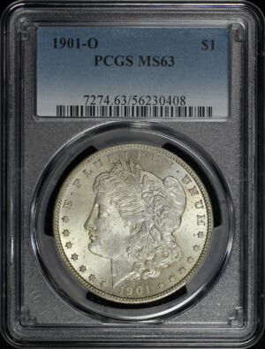 Obverse of this 1901-O Morgan Dollar PCGS MS-63