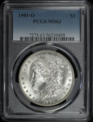 Obverse of this 1901-O Morgan Dollar PCGS MS-63