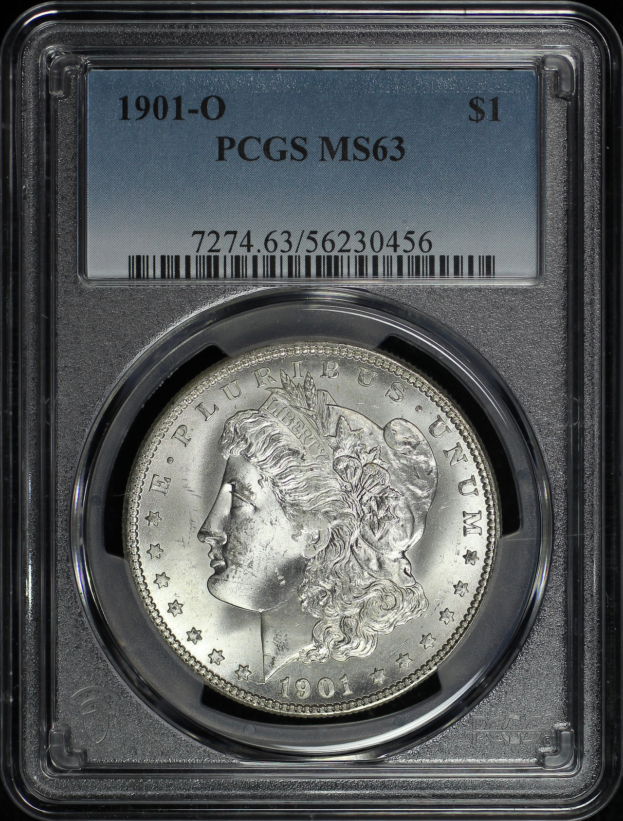 Obverse of this 1901-O Morgan Dollar PCGS MS-63