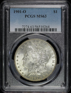 Obverse of this 1901-O Morgan Dollar PCGS MS-63