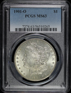 Obverse of this 1901-O Morgan Dollar PCGS MS-63
