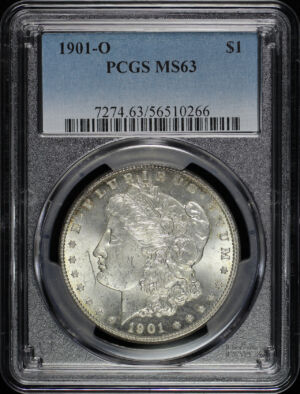 Obverse of this 1901-O Morgan Dollar PCGS MS-63