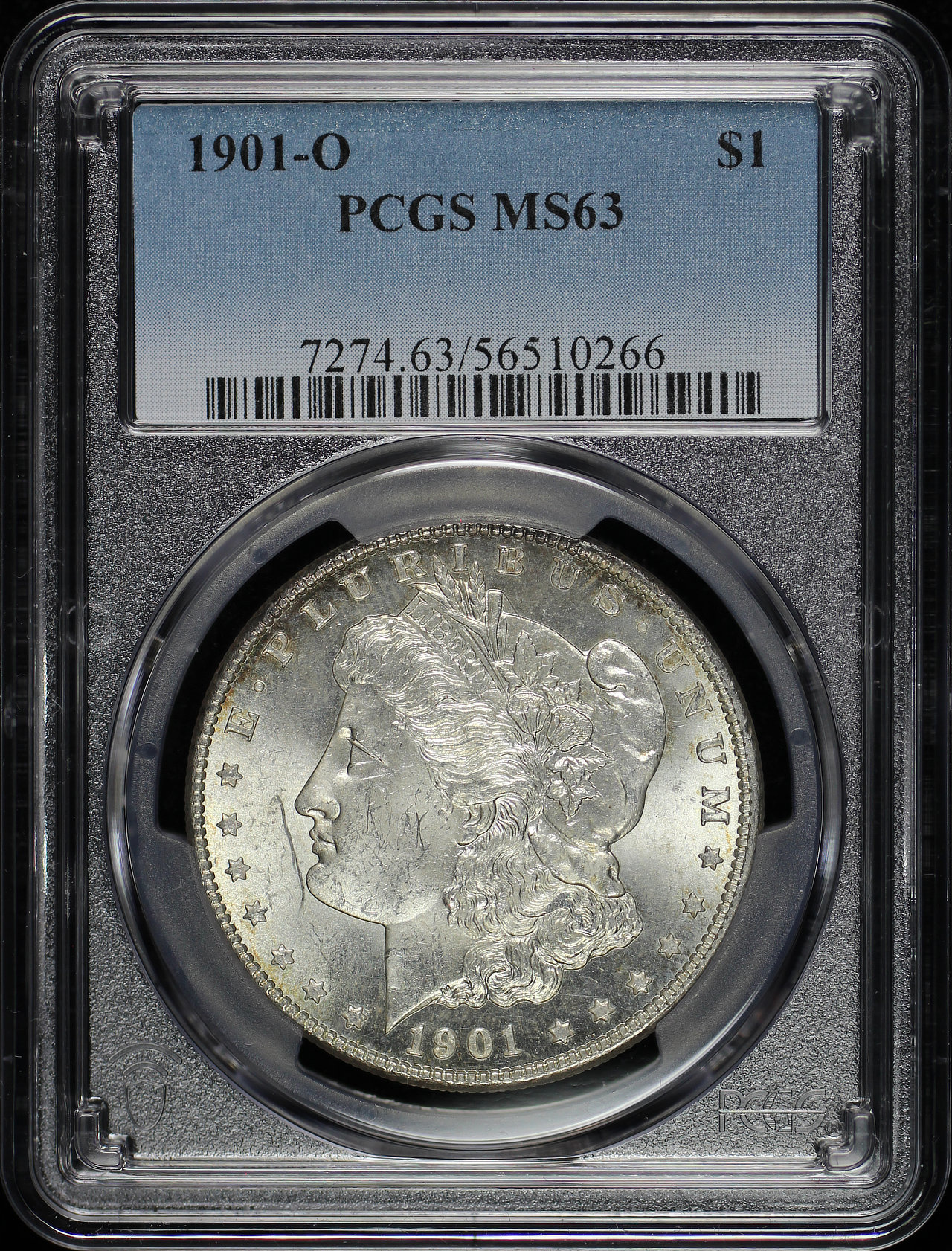 Obverse of this 1901-O Morgan Dollar PCGS MS-63