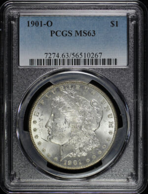 Obverse of this 1901-O Morgan Dollar PCGS MS-63