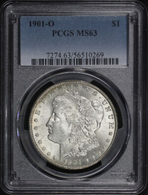 Obverse of this 1901-O Morgan Dollar PCGS MS-63