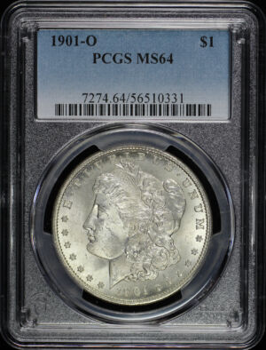 Obverse of this 1901-O Morgan Dollar PCGS MS-64