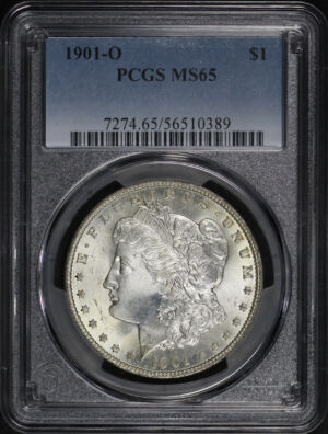 Obverse of this 1901-O Morgan Dollar PCGS MS-65