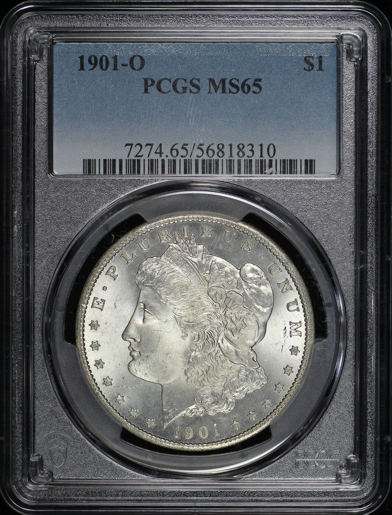 Obverse of this 1901-O Morgan Dollar PCGS MS-65