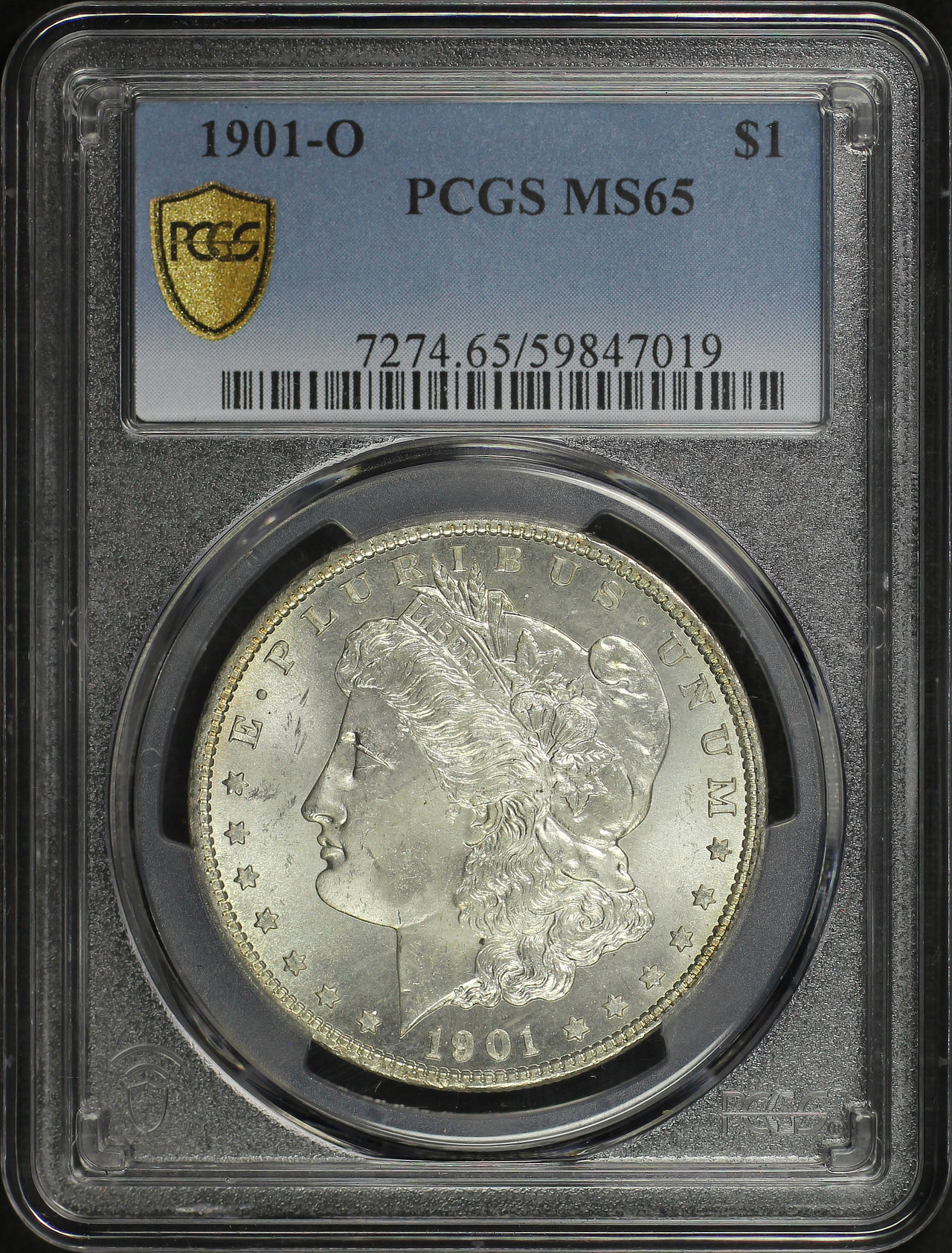 Obverse of this 1901-O Morgan Dollar PCGS MS-65