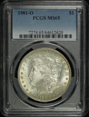 Obverse of this 1901-O Morgan Dollar PCGS MS-65