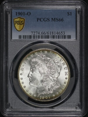 Obverse of this 1901-O Morgan Dollar PCGS MS-66