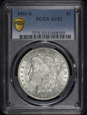 Obverse of this 1901-S Morgan Dollar PCGS AU-53