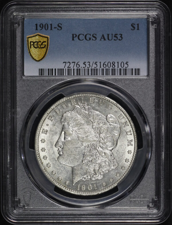 Obverse of this 1901-S Morgan Dollar PCGS AU-53