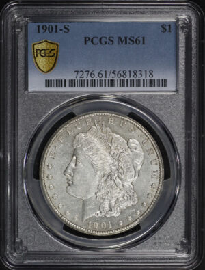 Obverse of this 1901-S Morgan Dollar PCGS MS-61
