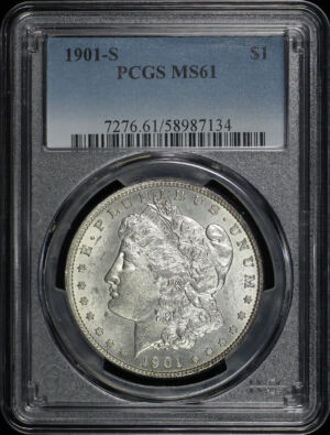 Obverse of this 1901-S Morgan Dollar PCGS MS-61