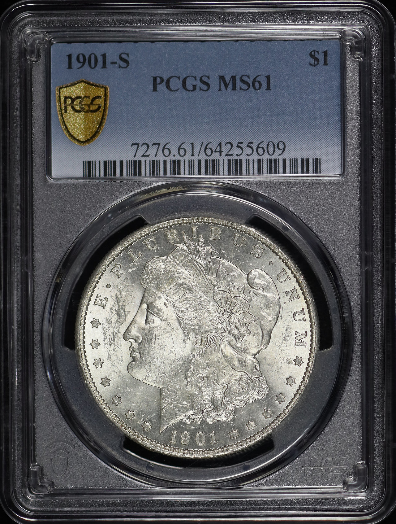 Obverse of this 1901-S Morgan Dollar PCGS MS-61