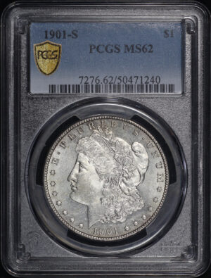 Obverse of this 1901-S Morgan Dollar PCGS MS-62