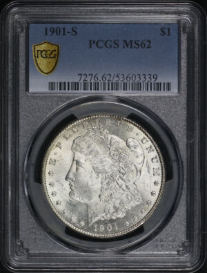 Obverse of this 1901-S Morgan Dollar PCGS MS-62