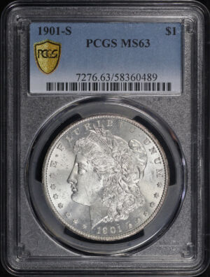Obverse of this 1901-S Morgan Dollar PCGS MS-63