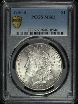 Obverse of this 1901-S Morgan Dollar PCGS MS-63
