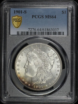 Obverse of this 1901-S Morgan Dollar PCGS MS-64