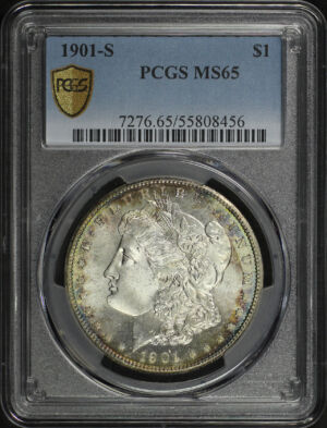 Obverse of this 1901-S Morgan Dollar PCGS MS-65