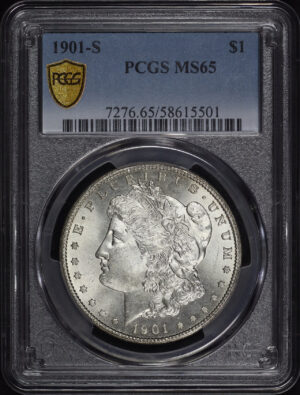 Obverse of this 1901-S Morgan Dollar PCGS MS-65