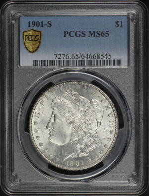 Obverse of this 1901-S Morgan Dollar PCGS MS-65