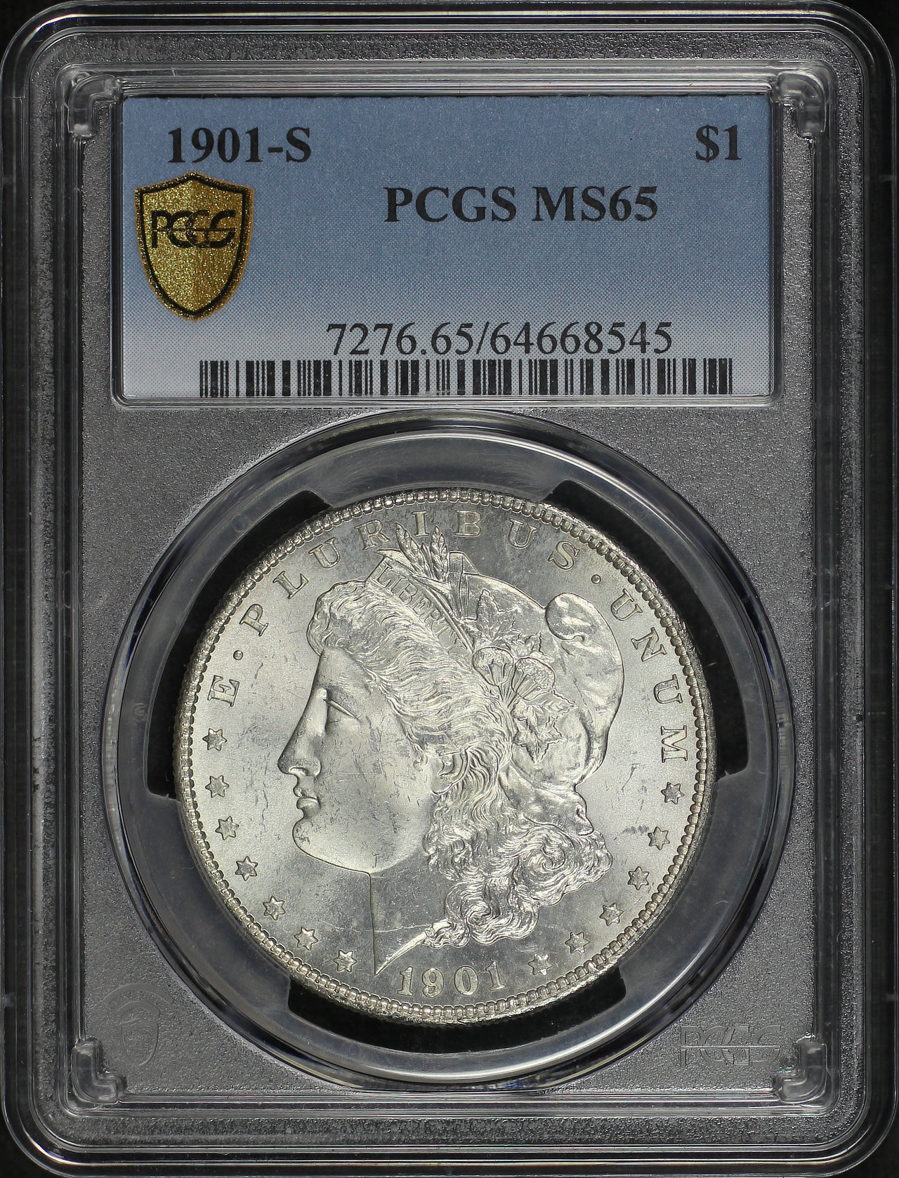 Obverse of this 1901-S Morgan Dollar PCGS MS-65
